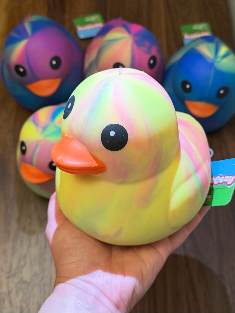 Sunny Days Jumbo Squeezy Duck – Tie Dye